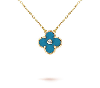 [Gaonasi]CLOVER 15MM CHRISTMAS LIMITED EDITION SINGLE FLOWER NECKLACE