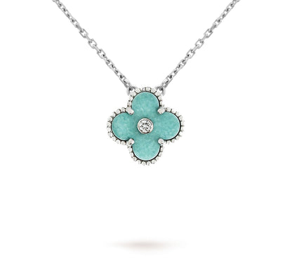 [Gaonasi]CLOVER 15MM CHRISTMAS LIMITED EDITION SINGLE FLOWER NECKLACE