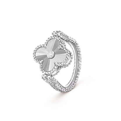 [Gaonasi]CLOVER RIVERSIBLE RING SILVER COLLECTION