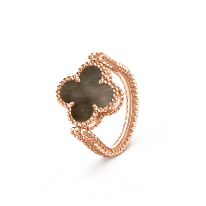 [Gaonasi]CLOVER RIVERSIBLE RING ROSE GOLD COLLECTION