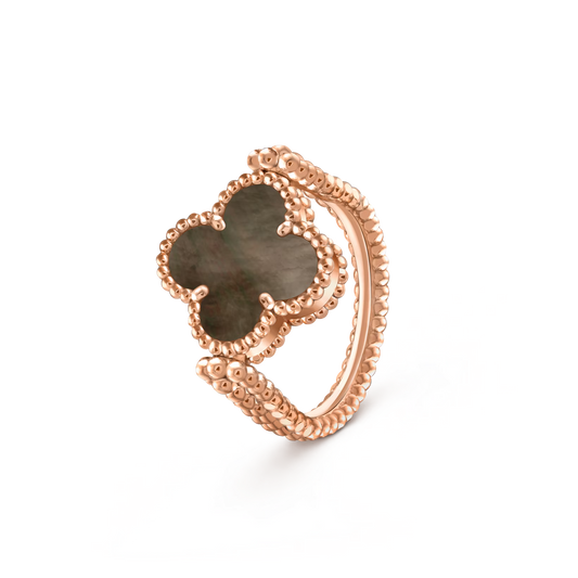 [Cadisa]CLOVER RIVERSIBLE RING ROSE GOLD COLLECTION