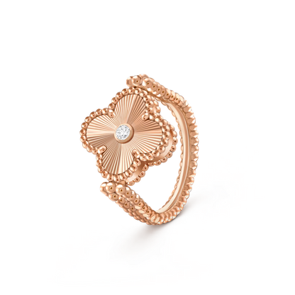 [Gaonasi]CLOVER RIVERSIBLE RING ROSE GOLD COLLECTION
