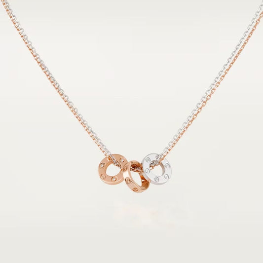 [Gaonasi Jewelry]LOVE 6 DIAMOND PENDANT NECKLACE