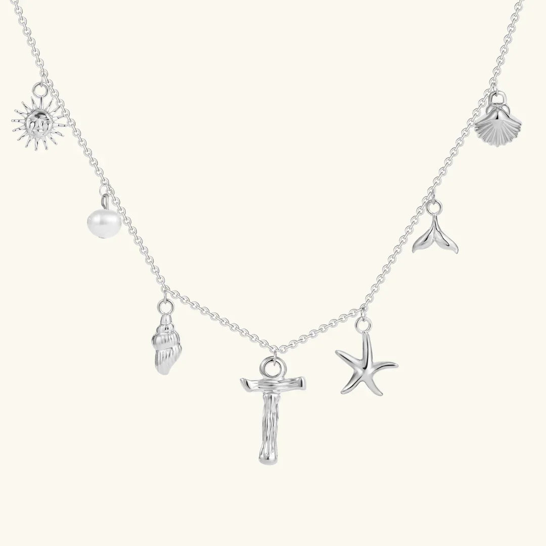 [Gaonasi]Avaria Ocean Initial Necklace
