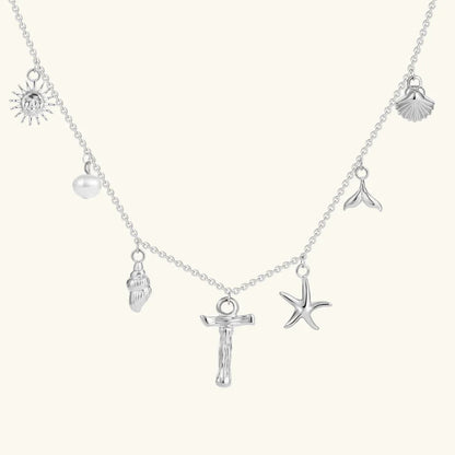 [Gaonasi]Avaria Ocean Initial Necklace