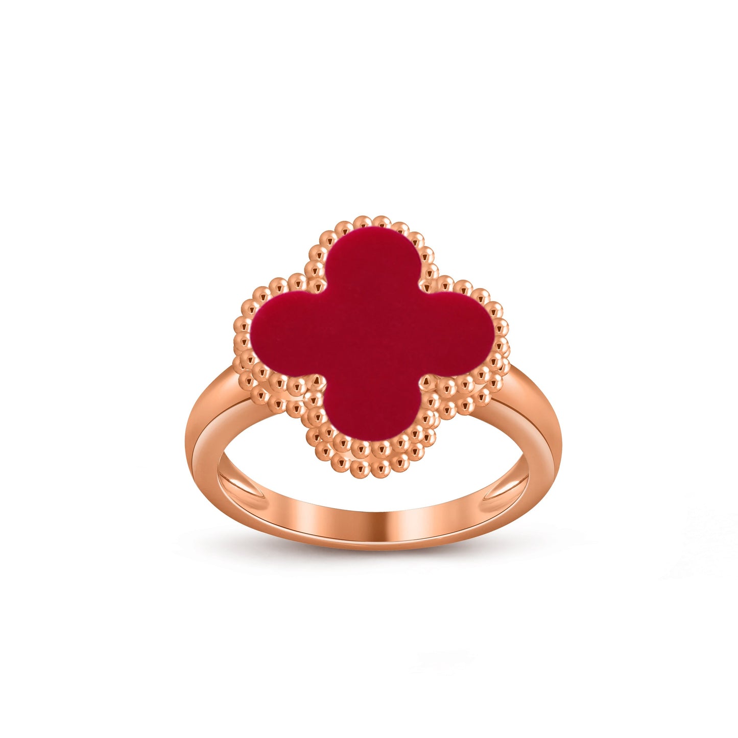 [Gaonasi]CLOVER RING ROSE GOLD COLLECTION