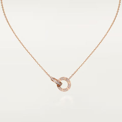 [Gaonasi Jewelry]LOVE  FULL DIAMOND PENDANT NECKLACE