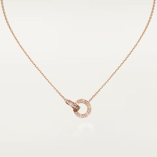 [Gaonasi Jewelry]LOVE  FULL DIAMOND PENDANT NECKLACE