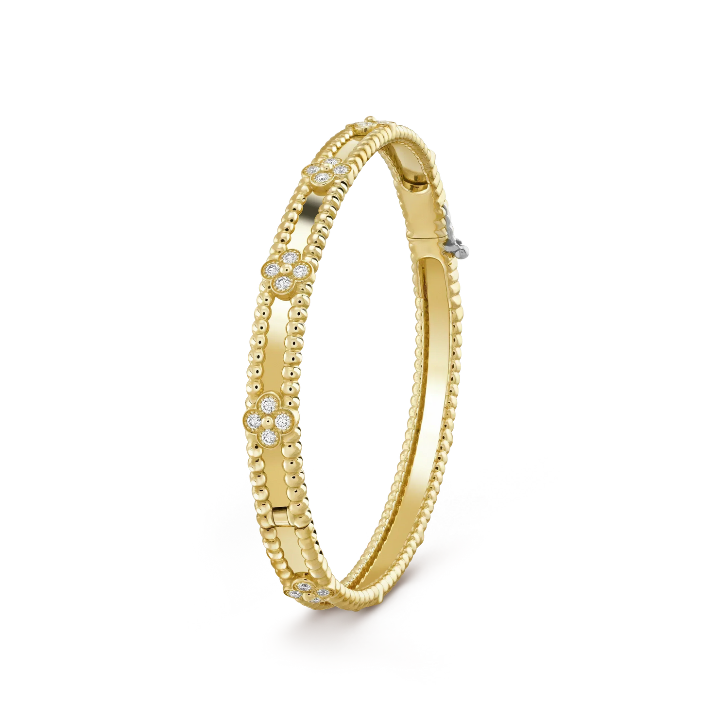 [Gaonasi]CLOVER BRACELET 4MM DIAMONDS