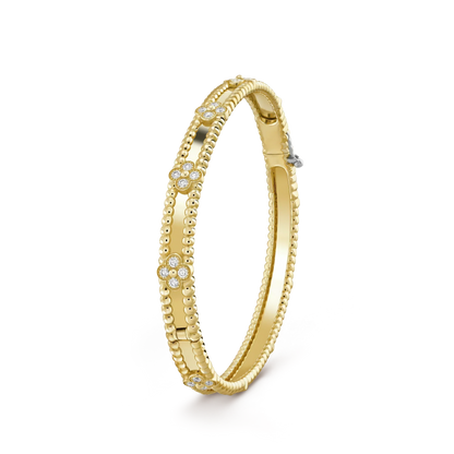 [Gaonasi]CLOVER BRACELET 4MM DIAMONDS