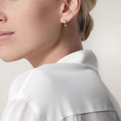 [Gaonasi Jewelry]TRINITY ON DIAMOND MINI EARRINGS