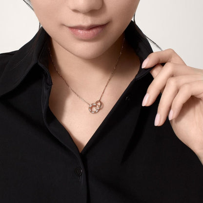 [Gaonasi Jewelry]LOVE  FULL DIAMOND PENDANT NECKLACE