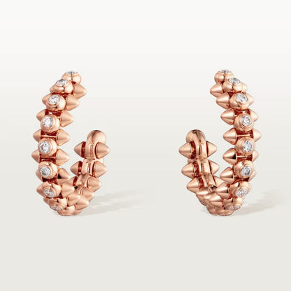 [Gaonasi Jewelry]CLASH FULL DIAMOND MEDIUM EARRINGS