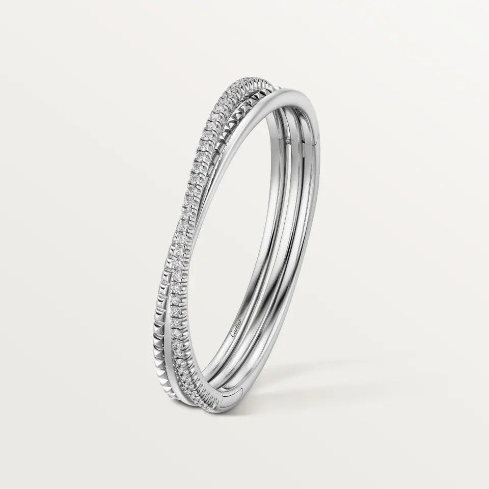[Gaonasi Jewelry]ETINCELLE HALF-PAVED DIAMOND BRACELET