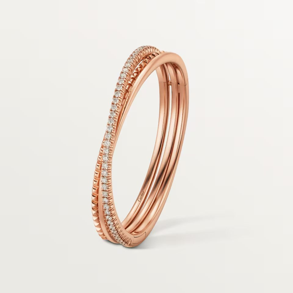 [Gaonasi Jewelry]ETINCELLE HALF-PAVED DIAMOND BRACELET