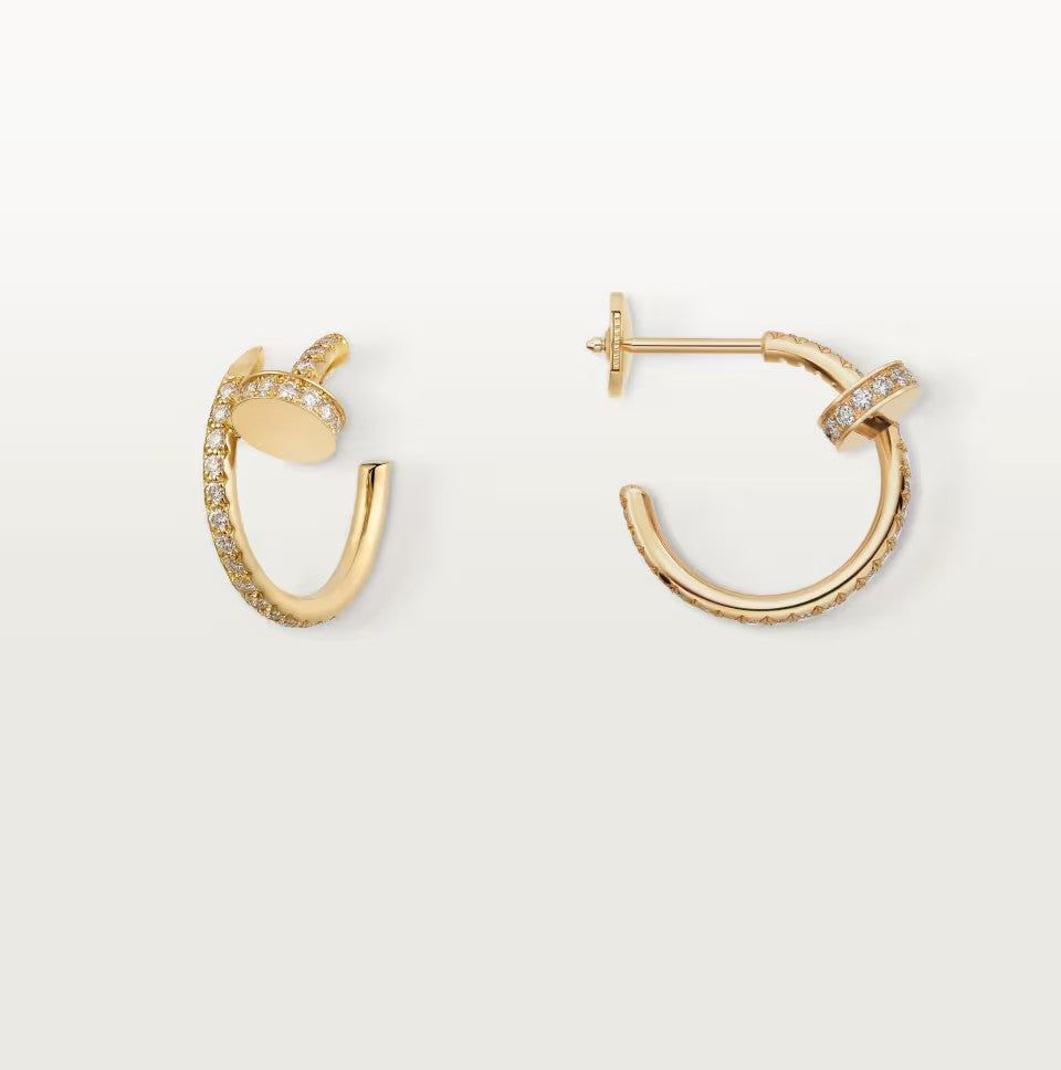 [Gaonasi Jewelry]JUSTE FULL DIAMOND SMALL EARRINGS