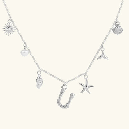 [Gaonasi]Avaria Ocean Initial Necklace