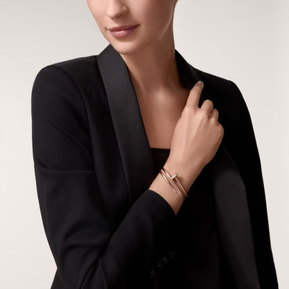 [Gaonasi Jewelry]JUSTE BRACELET 3.5MM DOUBLE ROW DIAMOND