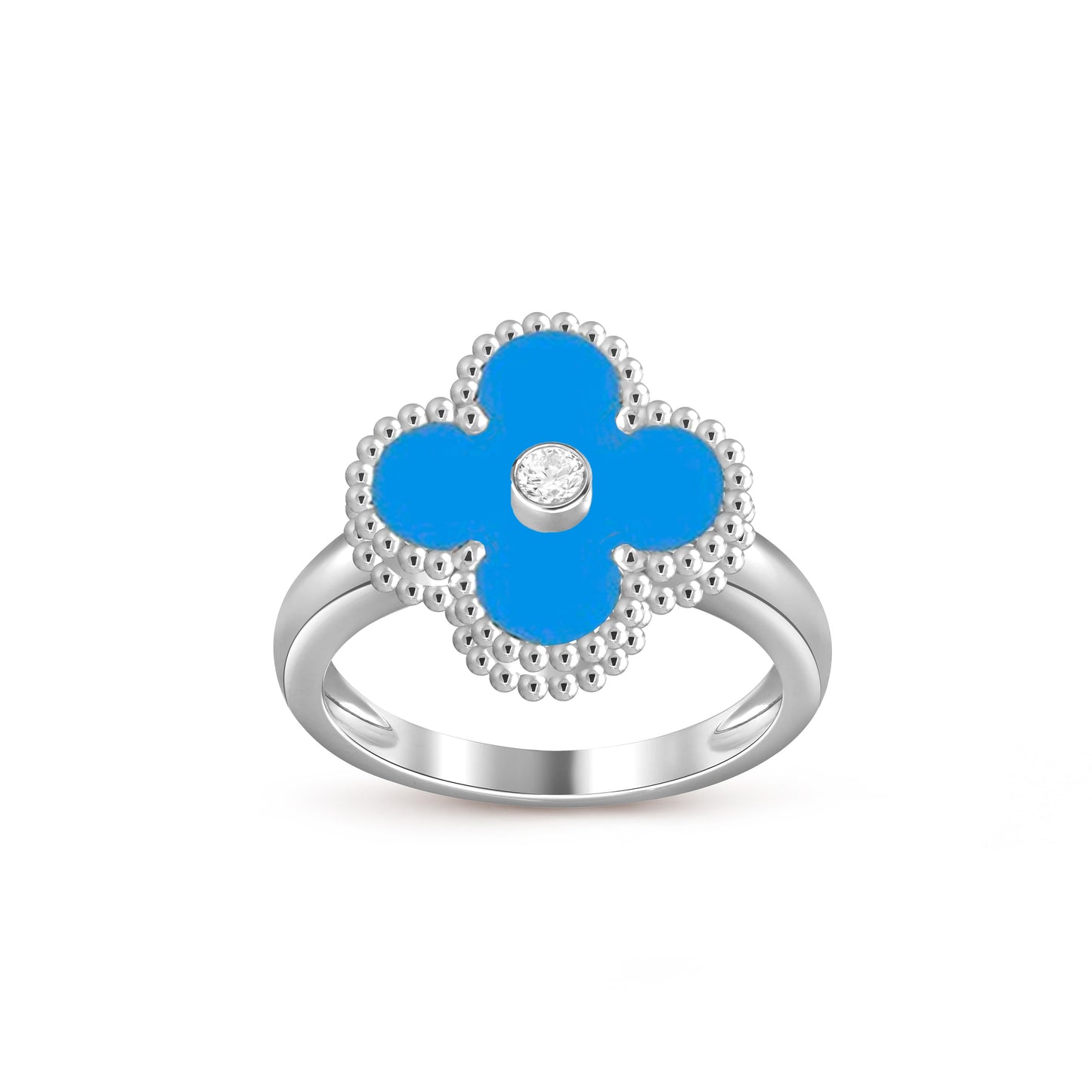 [Gaonasi]CLOVER SILVER DIOMND RING COLLECTION