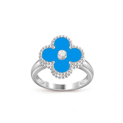 [Gaonasi]CLOVER SILVER DIOMND RING COLLECTION