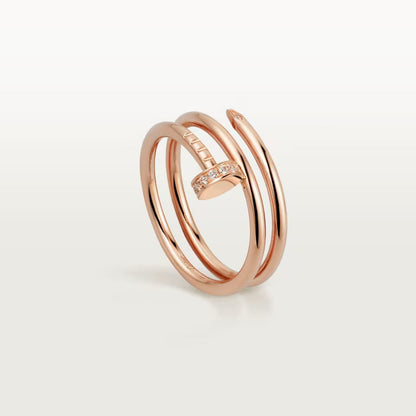 [Gaonasi Jewelry]JUSTE RING 4.8MM HALF DIAMOND