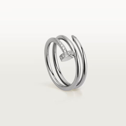 [Gaonasi Jewelry]JUSTE RING 4.8MM HALF DIAMOND