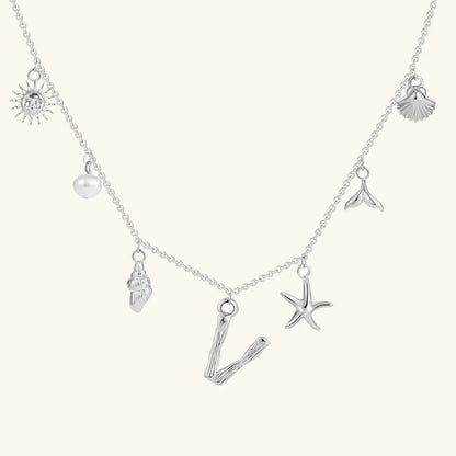 [Gaonasi]Avaria Ocean Initial Necklace