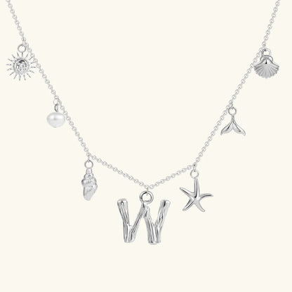 [Gaonasi]Avaria Ocean Initial Necklace