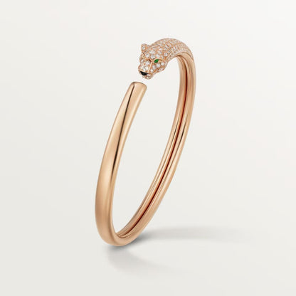 [Gaonasi Jewelry]PANTHERE HALF DIAMOND OPEN BRACELET