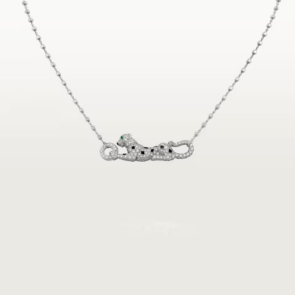 [Gaonasi Jewelry]PANTHERE PAVED DIAMOND NECKLACE