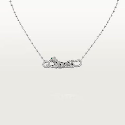 [Gaonasi Jewelry]PANTHERE PAVED DIAMOND NECKLACE