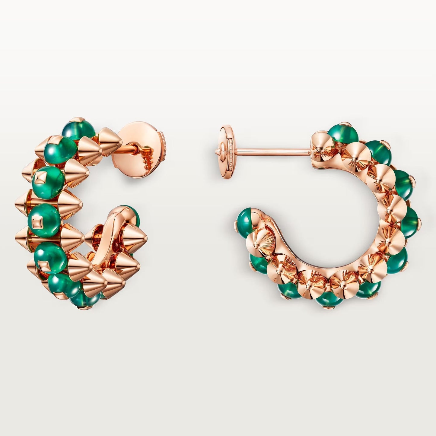 [Gaonasi Jewelry]CLASH 7.9MM AGATE CHALCEDONY EARRINGS