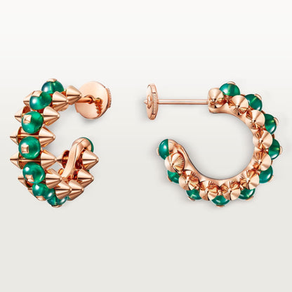 [Gaonasi Jewelry]CLASH 7.9MM AGATE CHALCEDONY EARRINGS