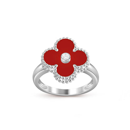 [Gaonasi]CLOVER SILVER DIOMND RING COLLECTION