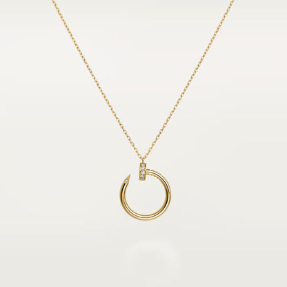 [Gaonasi Jewelry]JUSTE NECKLACE HALF DIAMOND