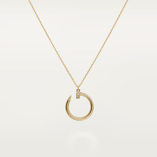 [Gaonasi Jewelry]JUSTE NECKLACE HALF DIAMOND