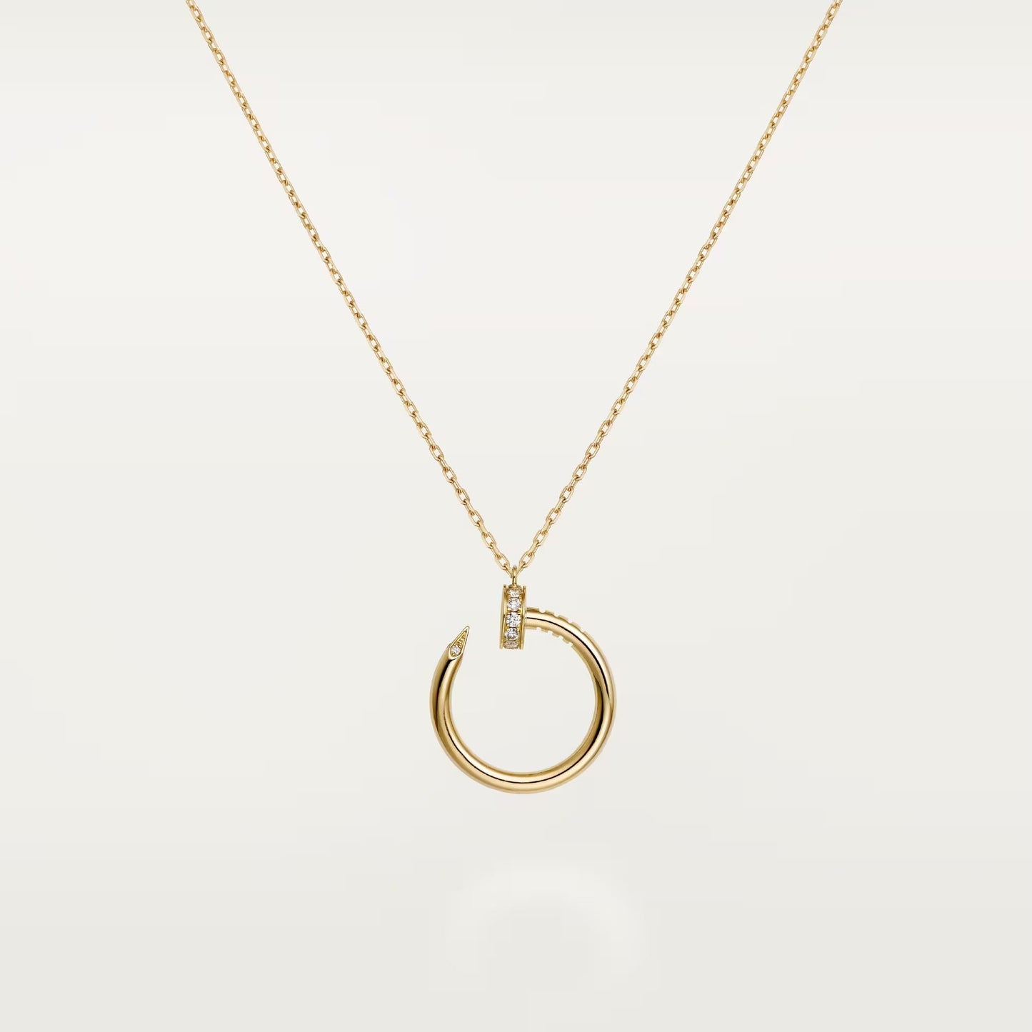 [Gaonasi Jewelry]JUSTE NECKLACE HALF DIAMOND