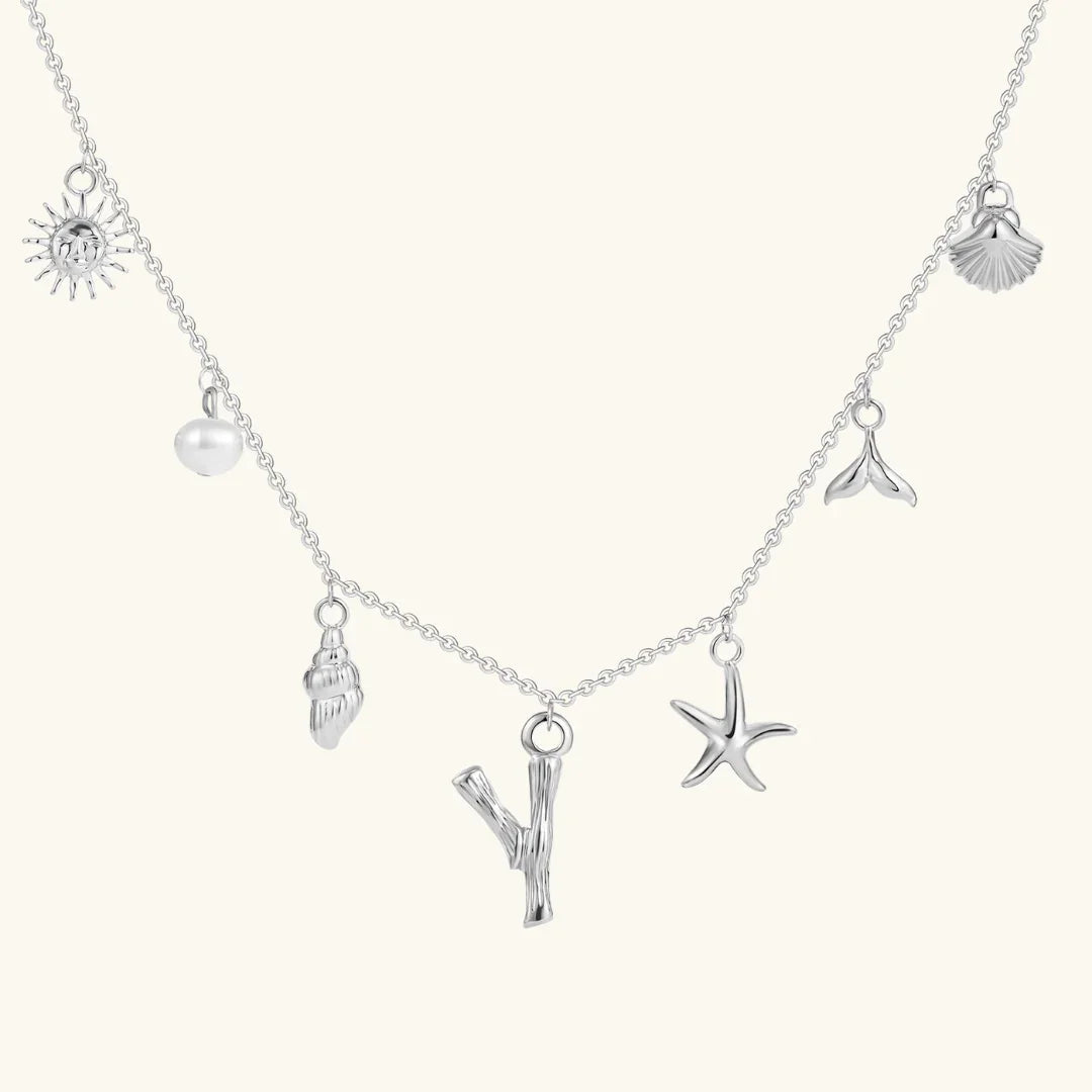 [Gaonasi]Avaria Ocean Initial Necklace