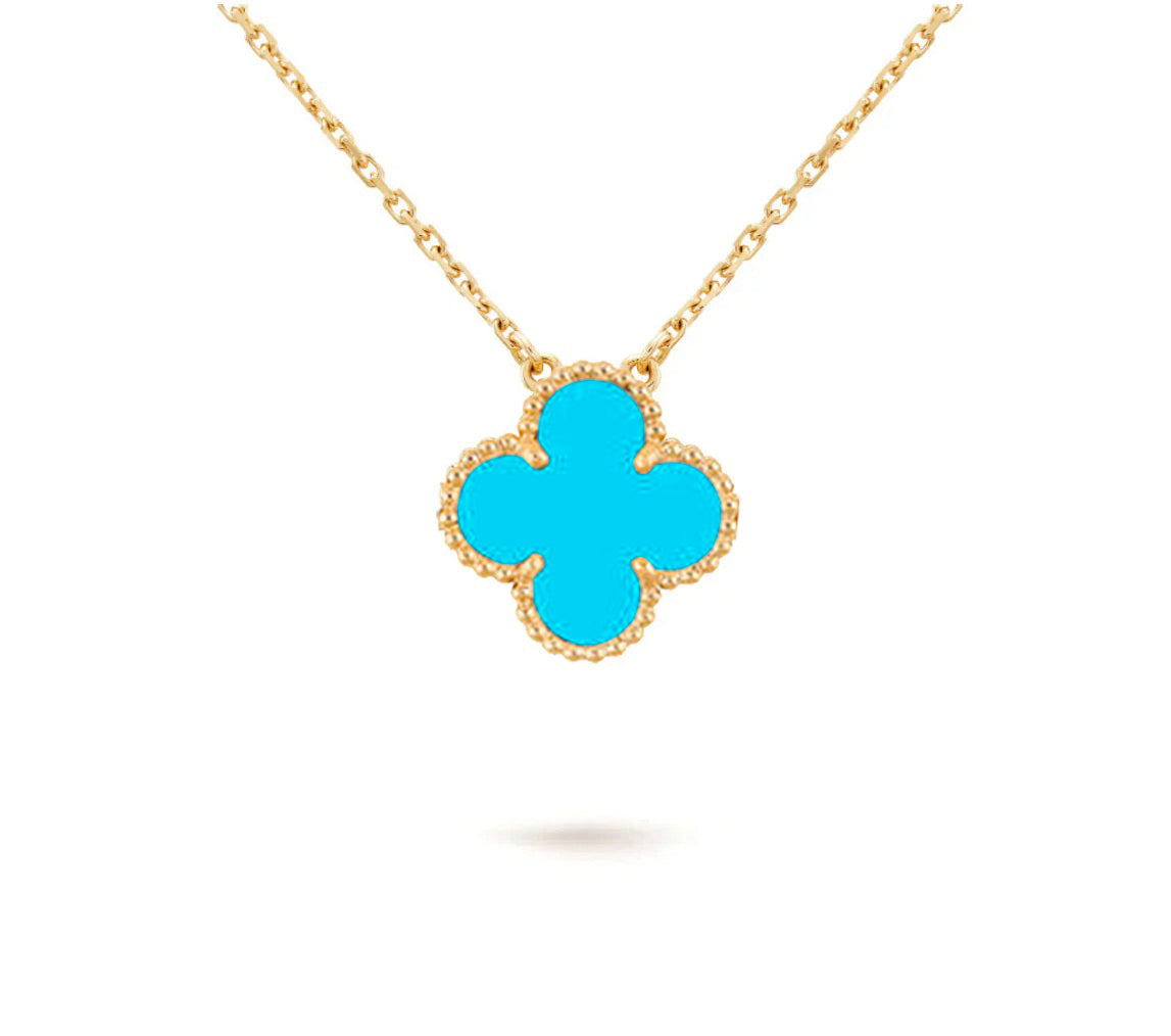 [Gaonasi]CLOVER 15MM SINGLE FLOWER NECKLACE COLLECTION