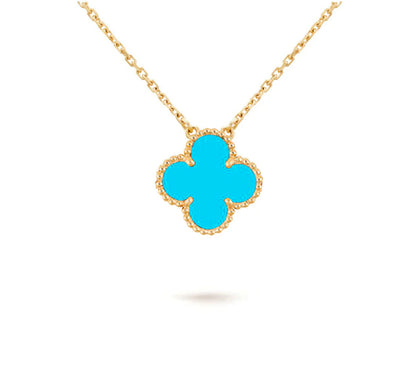 [Gaonasi]CLOVER 15MM SINGLE FLOWER NECKLACE COLLECTION