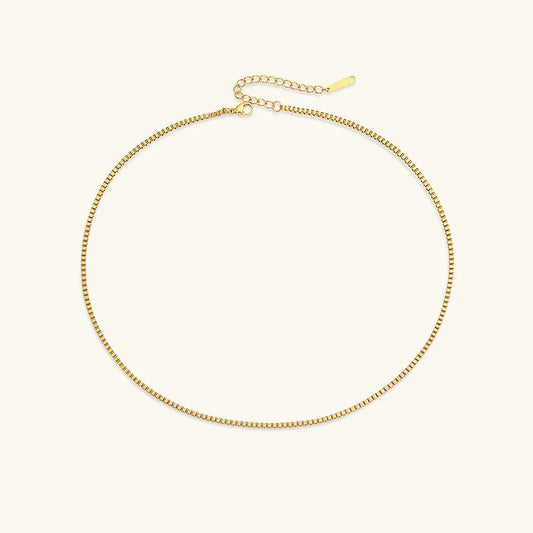 [Gaonasi]Danica Box Chain Gold Necklace