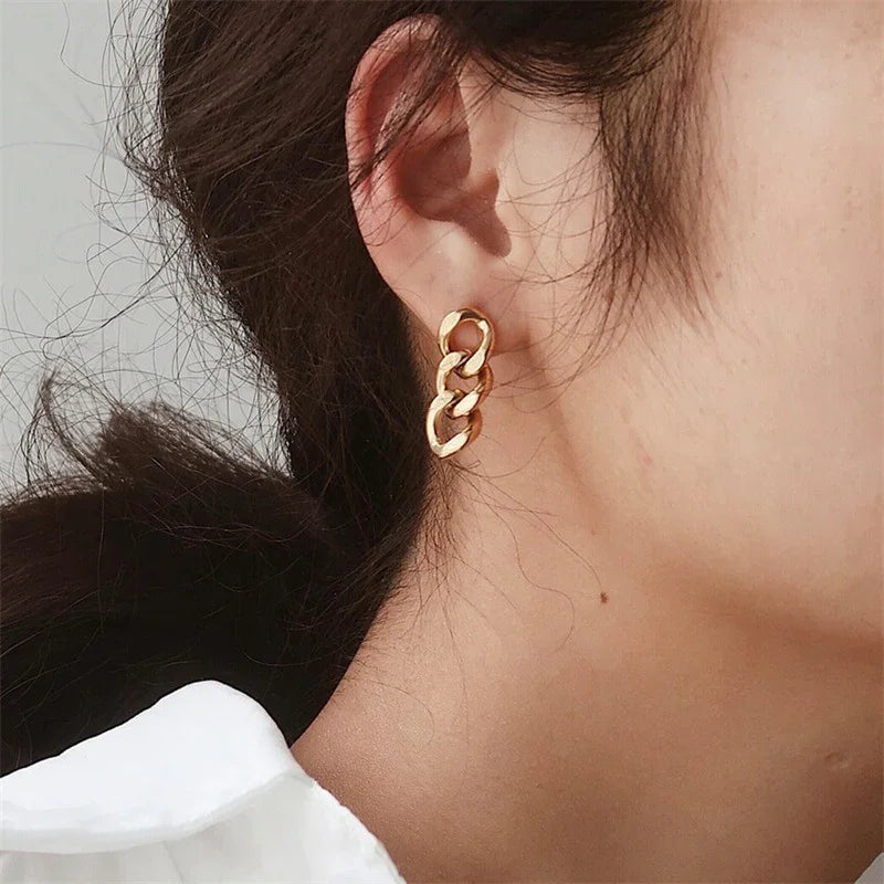 [Gaonasi]Giselle Gold Chain Earring