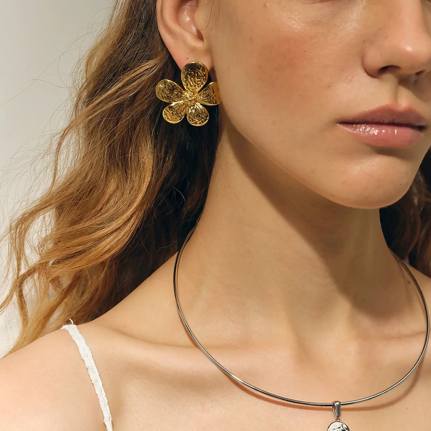 [Gaonasi]Daisy Gold Earrings