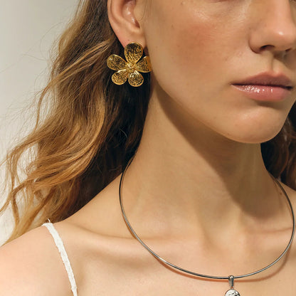 [Gaonasi]Daisy Gold Earrings