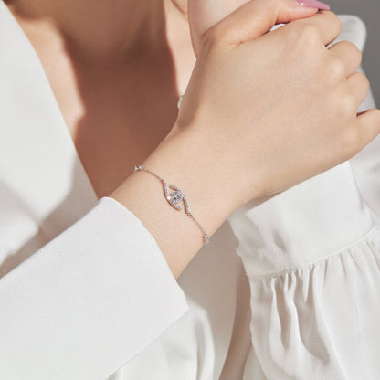 [Cadisa]Lucky Eye Pave-Set Diamond Bracelet