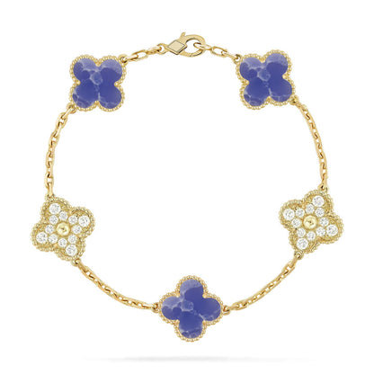[Gaonasi]CLOVER 5 MOTIF BLUE VEINS BRACELET COLLECTION