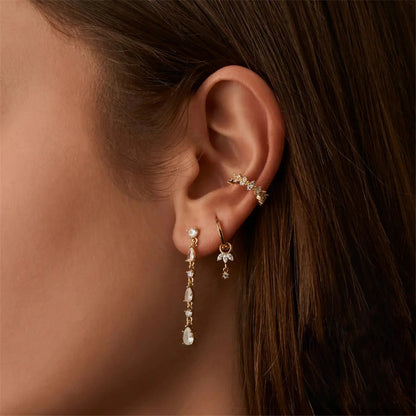 [Gaonasi]Brooke Removable Charm Hoops