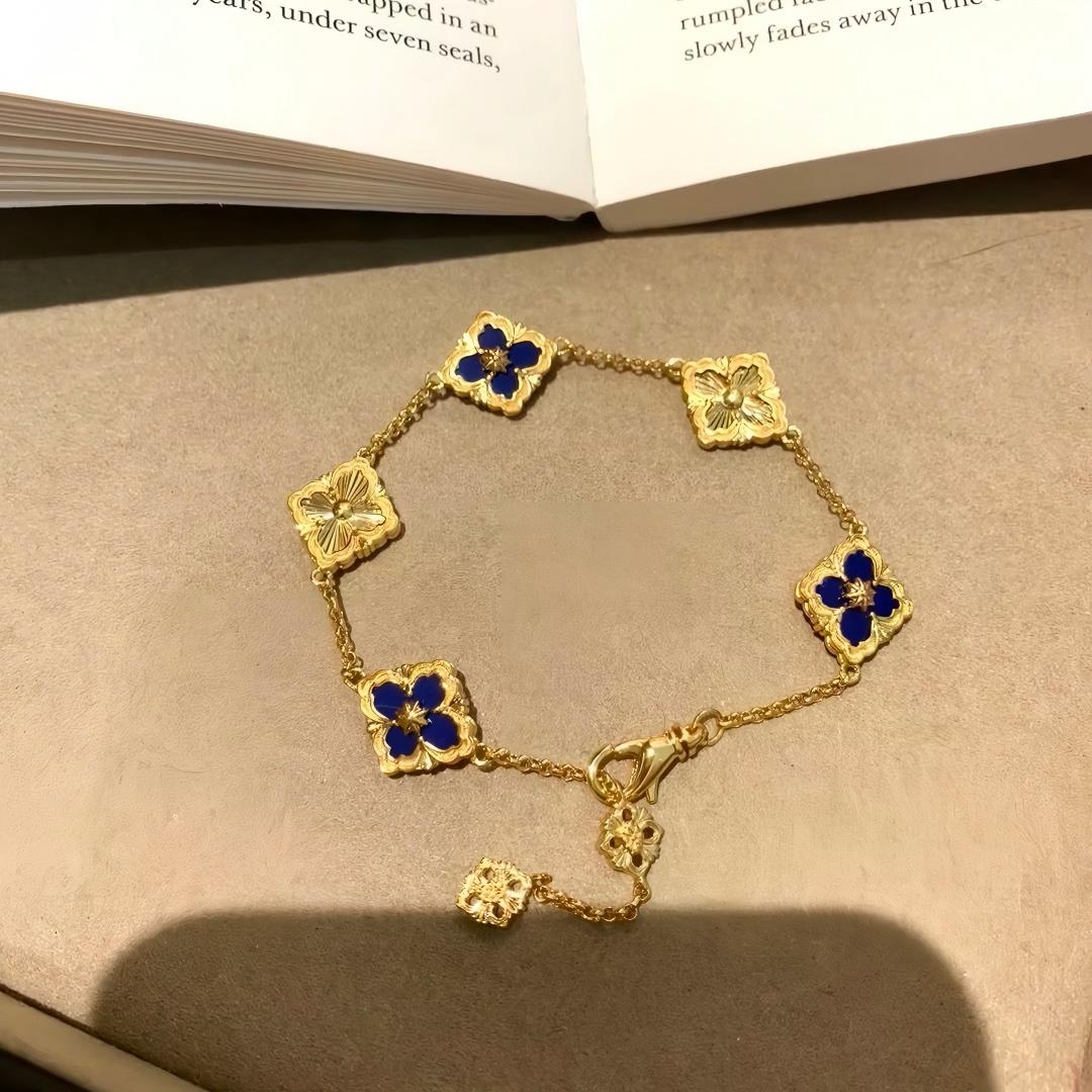 [Cadisa JEWELRY] OPERA 5 MOTIFS TULLE ENAMEL BRACELET