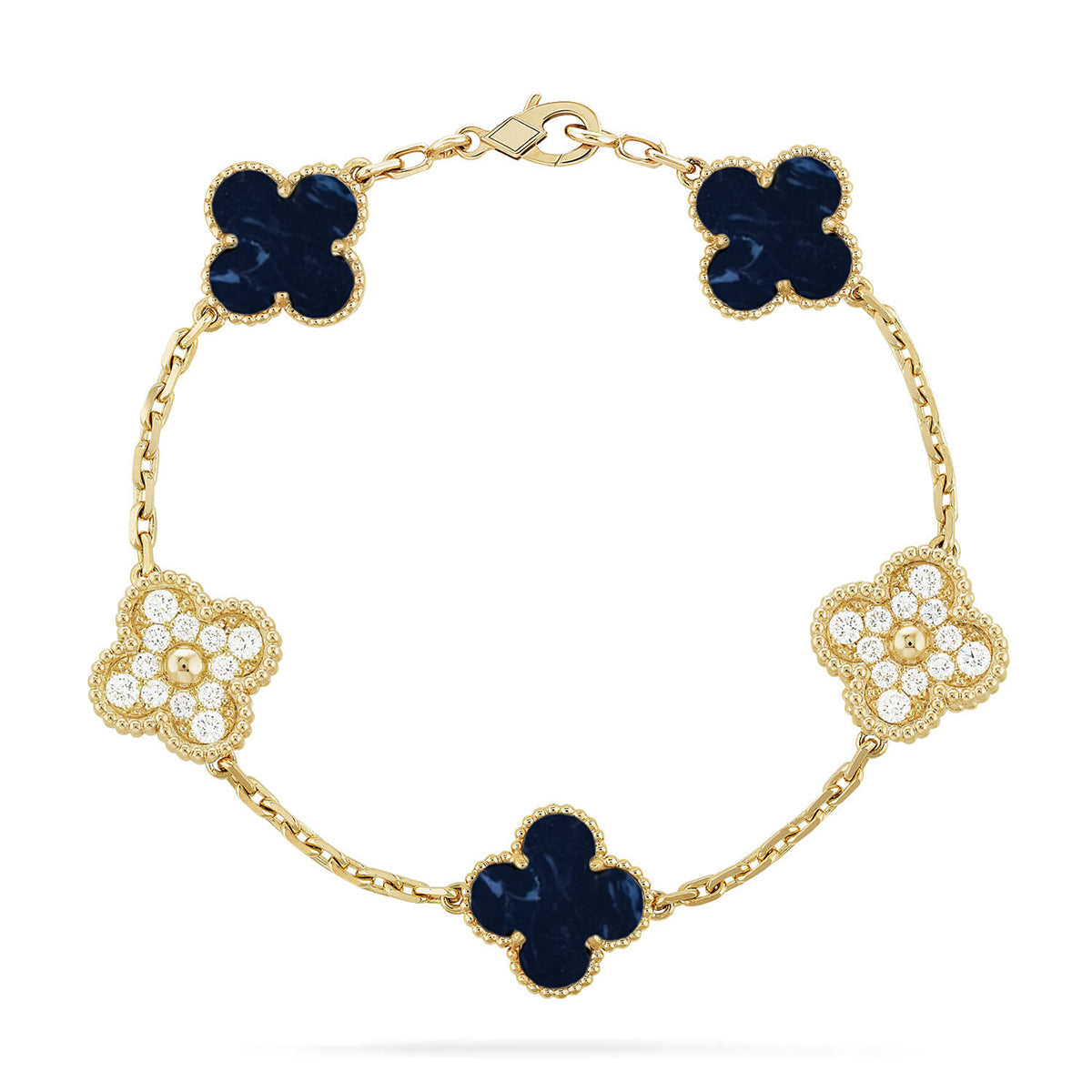 [Gaonasi]CLOVER 5 MOTIF PIETERSITE BRACELET COLLECTION