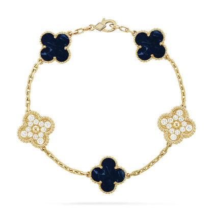 [Gaonasi]CLOVER 5 MOTIF PIETERSITE BRACELET COLLECTION